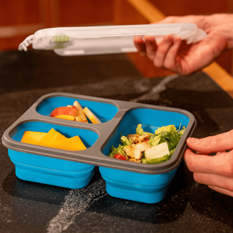 Blue Collapsible Meal Container
